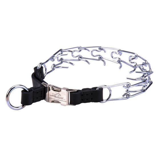 quick release leather dog collar