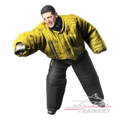 חליפת נשיכה צהובה להגנה מלאה על הגוף - רמת אימון
